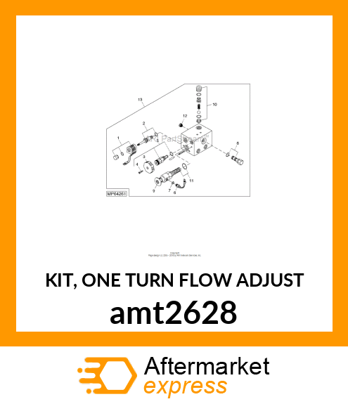 KIT, ONE TURN FLOW ADJUST amt2628