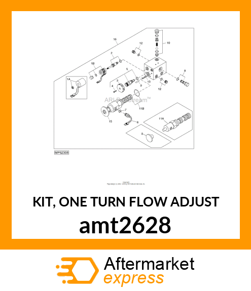 KIT, ONE TURN FLOW ADJUST amt2628