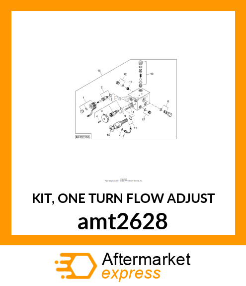 KIT, ONE TURN FLOW ADJUST amt2628