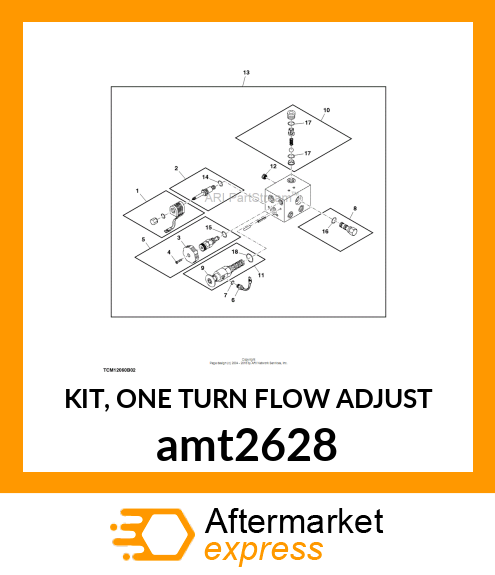 KIT, ONE TURN FLOW ADJUST amt2628