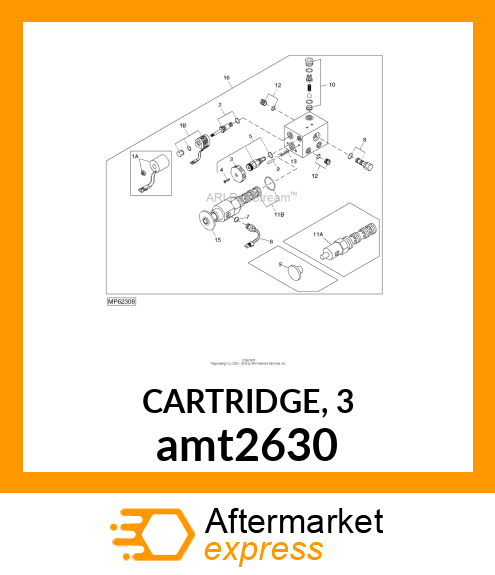 CARTRIDGE, 3 amt2630