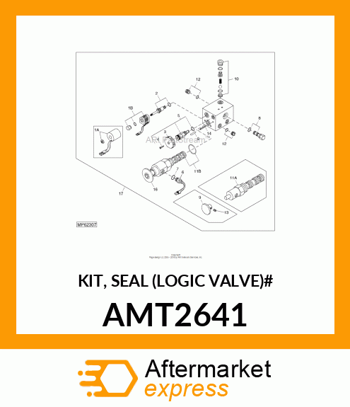 KIT, SEAL (LOGIC VALVE)# AMT2641