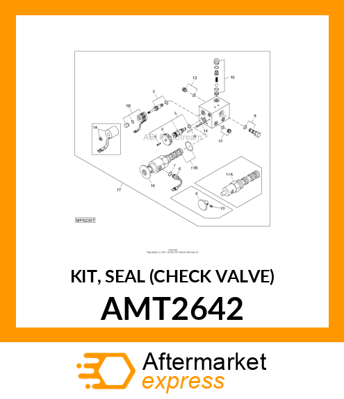 KIT, SEAL (CHECK VALVE) AMT2642