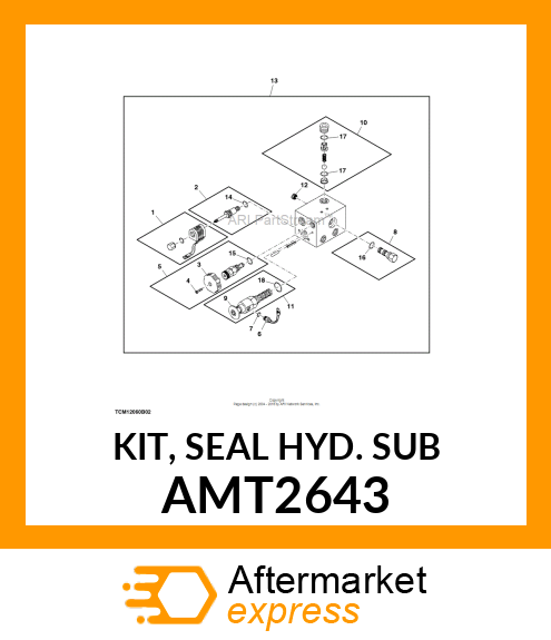 KIT, SEAL HYD. SUB AMT2643