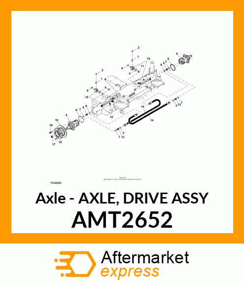 Axle - AXLE, DRIVE ASSY AMT2652