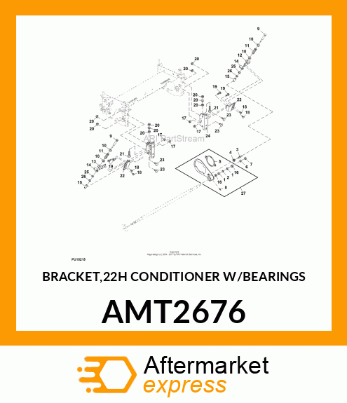BRACKET,22H CONDITIONER W/BEARINGS AMT2676
