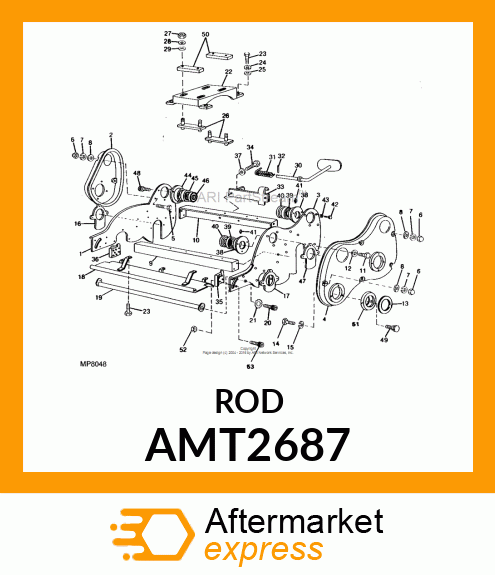 Rod - ROD, WELDED REINFORCEMENT, PAINTED AMT2687
