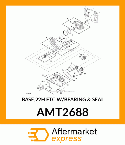 BASE,22H FTC W/BEARING amp; SEAL AMT2688