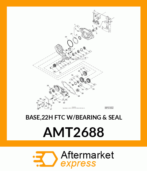 BASE,22H FTC W/BEARING amp; SEAL AMT2688