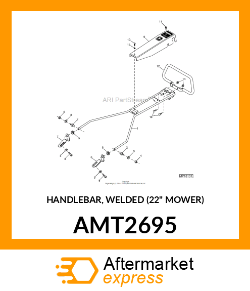 HANDLEBAR, WELDED (22" MOWER) AMT2695