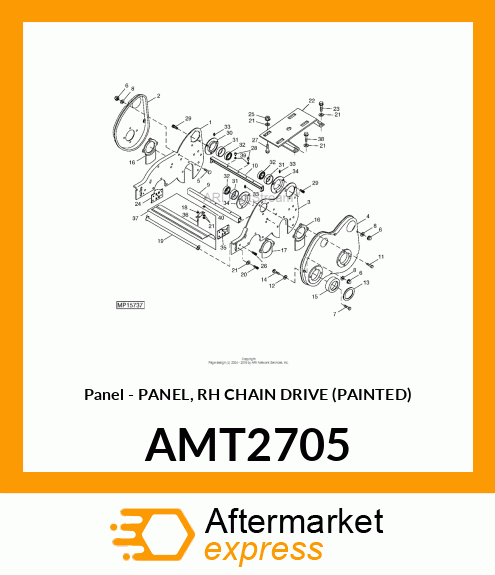 Panel - PANEL, RH CHAIN DRIVE (PAINTED) AMT2705