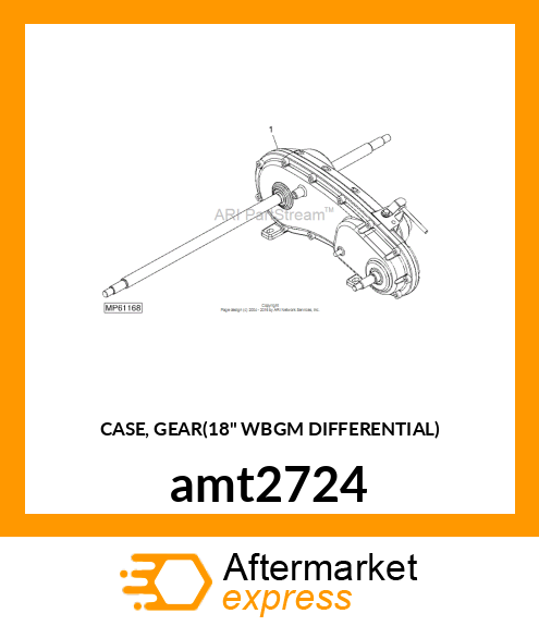 CASE, GEAR(18" WBGM DIFFERENTIAL) amt2724