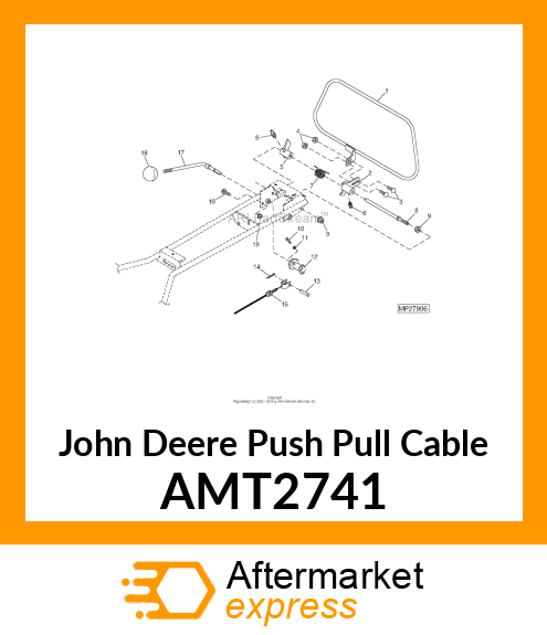 CABLE, CONTROL (CLUTCH) AMT2741