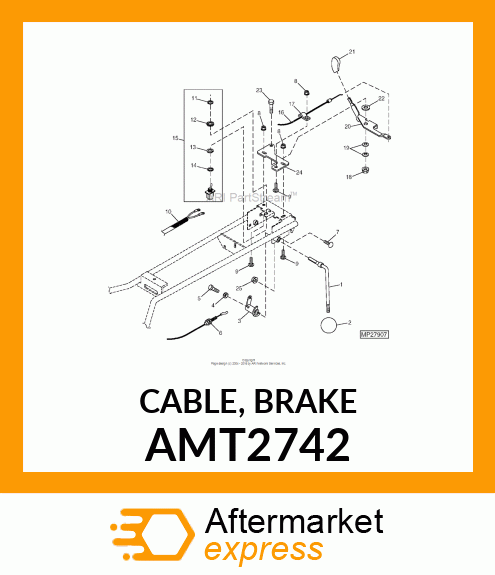 CABLE, BRAKE AMT2742