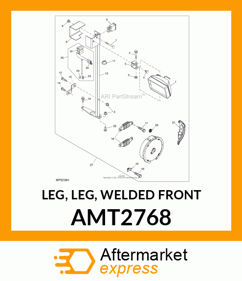 LEG, LEG, WELDED FRONT AMT2768