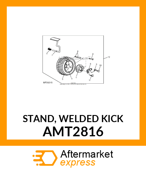 STAND, WELDED KICK AMT2816