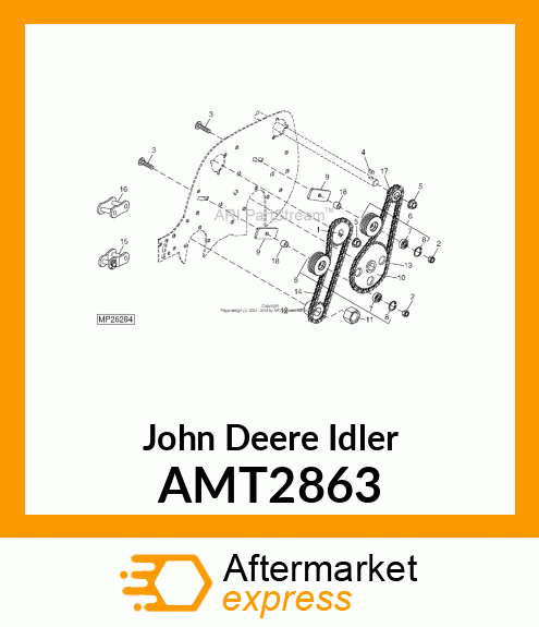 IDLER, CHAIN ASSEMBLY AMT2863