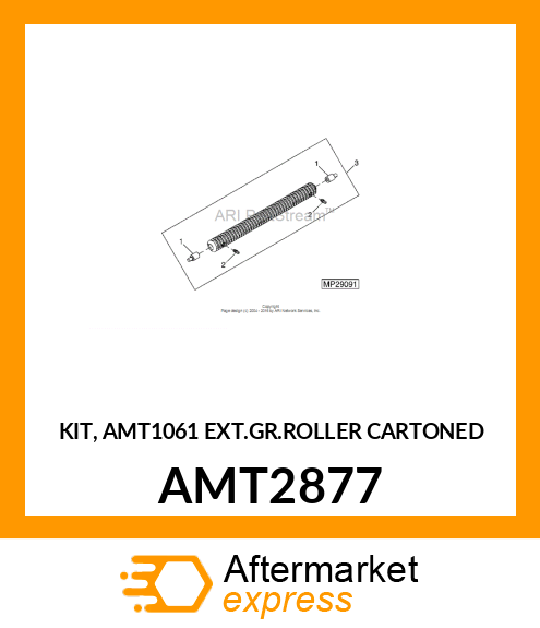 KIT, AMT1061 EXT.GR.ROLLER CARTONED AMT2877