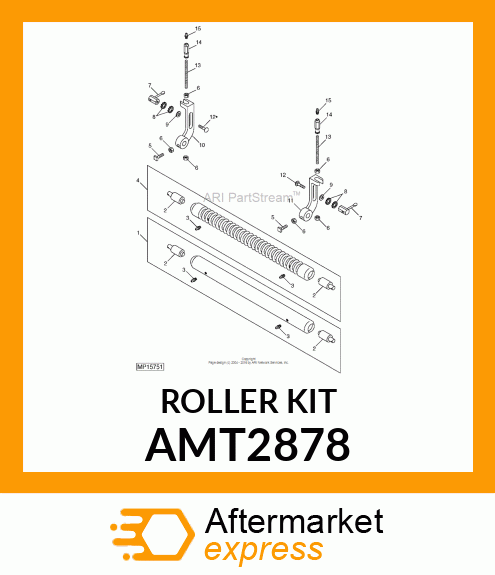 KIT, AMT1442 EXT S ROLLER CARTONED AMT2878