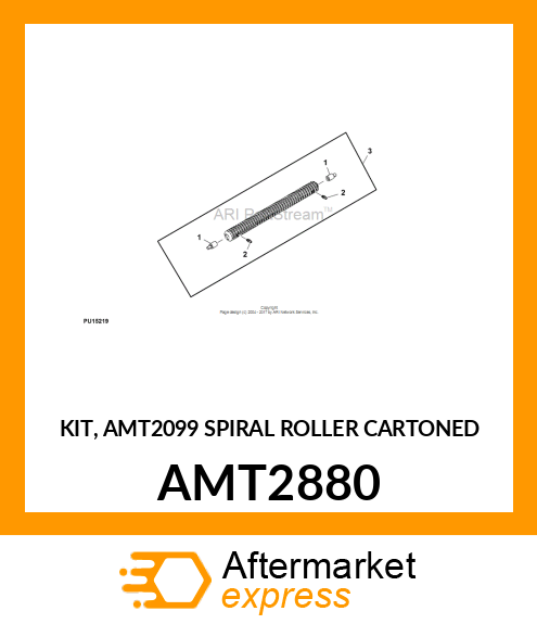 KIT, AMT2099 SPIRAL ROLLER CARTONED AMT2880