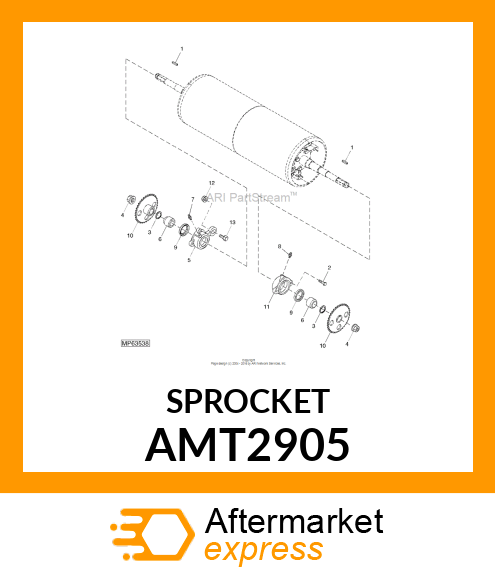 SPROCKET, WELDED CHAIN (37T) AMT2905
