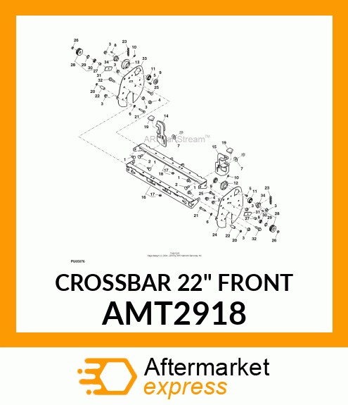 CROSSBAR 22" FRONT AMT2918