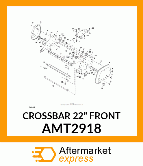 CROSSBAR 22" FRONT AMT2918