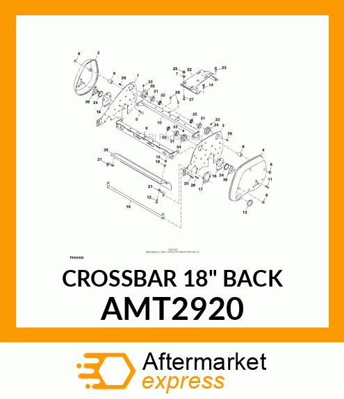 CROSSBAR 18" BACK AMT2920