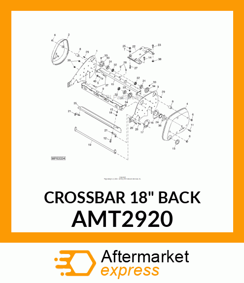 CROSSBAR 18" BACK AMT2920