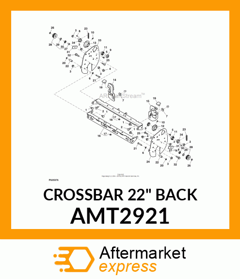 CROSSBAR 22" BACK AMT2921