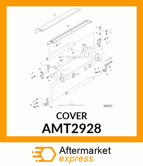 COVER, W/LABELS AMT2928