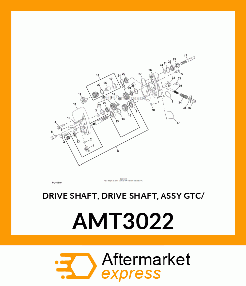 DRIVE SHAFT, DRIVE SHAFT, ASSY GTC/ AMT3022