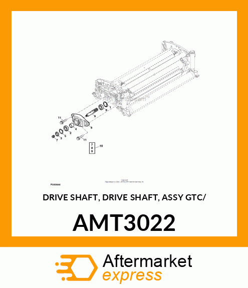 DRIVE SHAFT, DRIVE SHAFT, ASSY GTC/ AMT3022