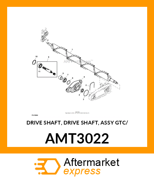 DRIVE SHAFT, DRIVE SHAFT, ASSY GTC/ AMT3022