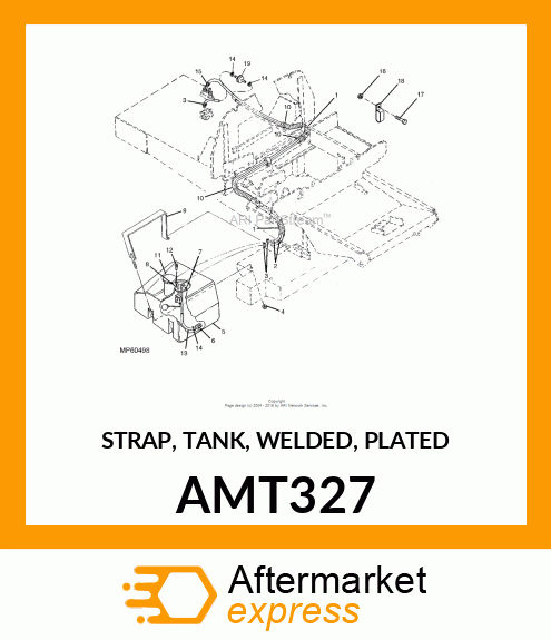 STRAP, TANK, WELDED, PLATED AMT327