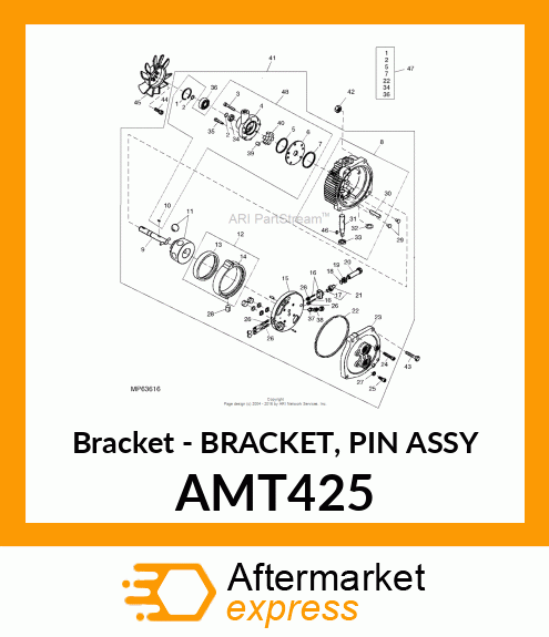Bracket Pin Asm AMT425