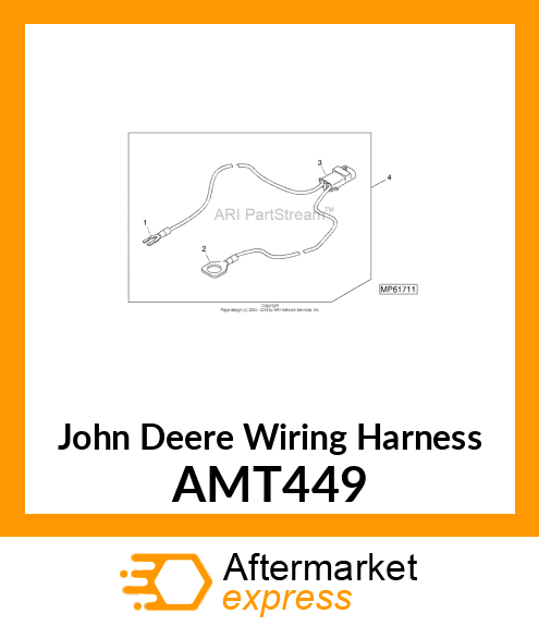 HARNESS, WIRING (HYDRA PRESSURE) AMT449