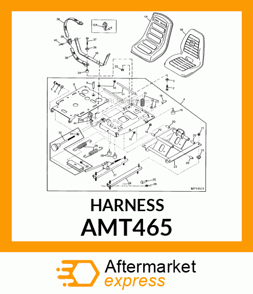 HARNESS, SEAT SWITCH amp; WIRING AMT465