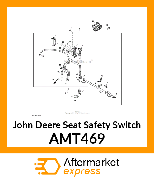 SWITCH, SEAT (N.O./N.O.) PLUNGER AMT469