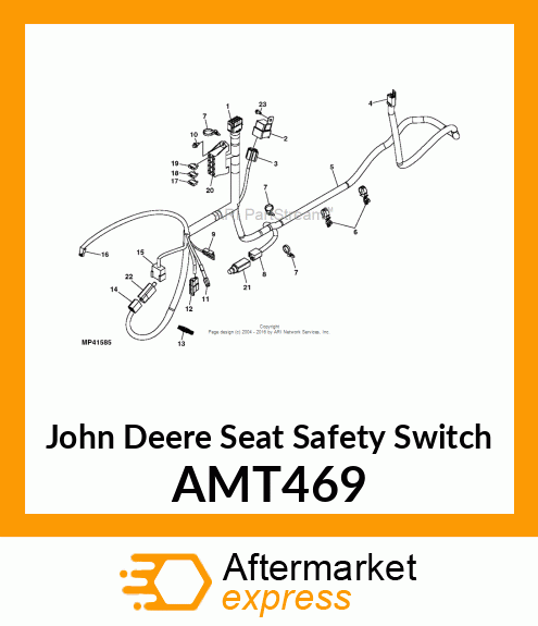 SWITCH, SEAT (N.O./N.O.) PLUNGER AMT469