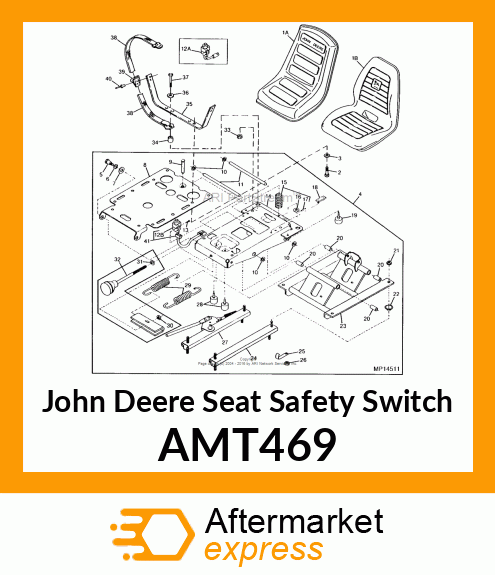 SWITCH, SEAT (N.O./N.O.) PLUNGER AMT469