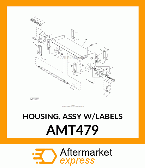 HOUSING, ASSY W/LABELS AMT479