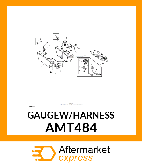 GAUGE, FUEL W/HARNESS AMT484