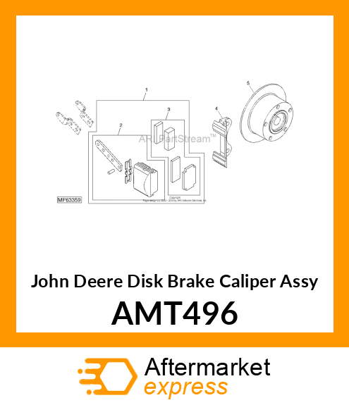 DISK BRAKE CALIPER ASSY CW AMT496