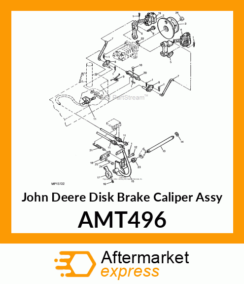 DISK BRAKE CALIPER ASSY CW AMT496