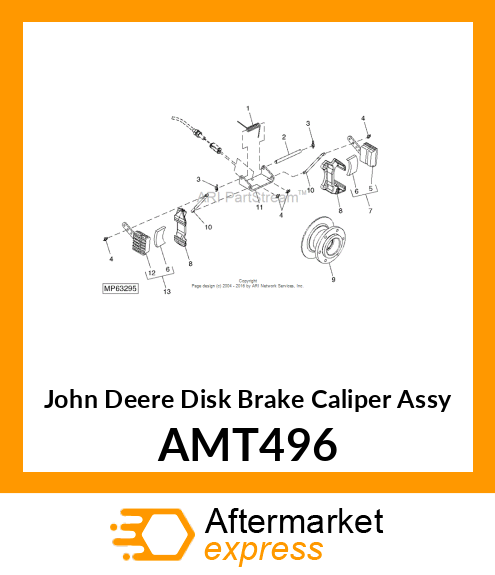 DISK BRAKE CALIPER ASSY CW AMT496