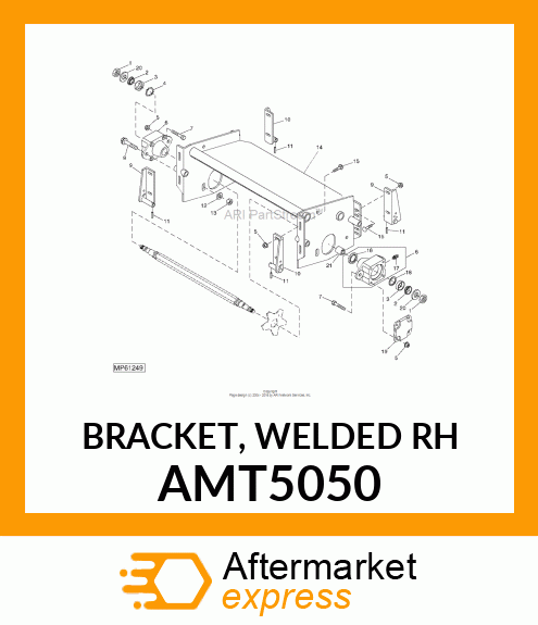 BRACKET, WELDED RH AMT5050