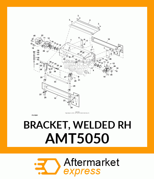 BRACKET, WELDED RH AMT5050