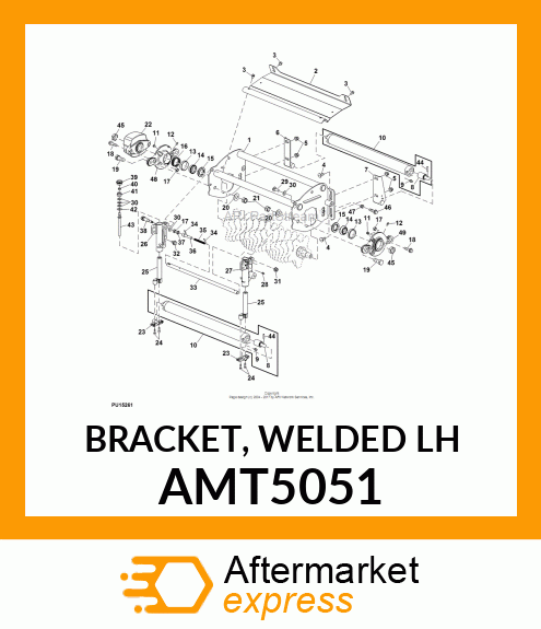 BRACKET, WELDED LH AMT5051