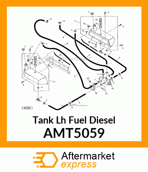 Tank Lh Fuel Diesel AMT5059